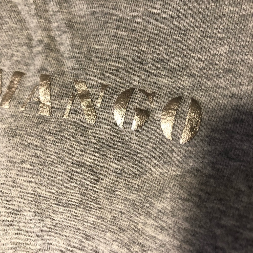 Medium Mango Gray Shirt 100% Cotton Basic - image 7